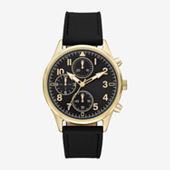 Mens Black Strap Watch Fmdjo127 - JCPenney
