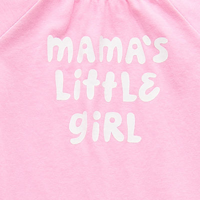 Okie Dokie Baby Girls Round Neck Long Sleeve Jumpsuit