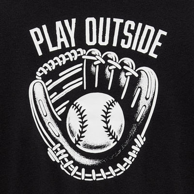 Okie Dokie Active Toddler & Little Boys Crew Neck Short Sleeve Regular Fit Graphic T-Shirt