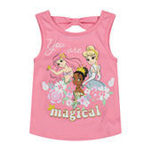 Toddler Girls Round Neck Minnie Mouse Tank Top