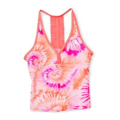 ZeroXposur Big Kid Girls Tie Dye 3-pc. Tankini Set