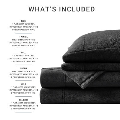 True North By Sleep Philosophy Micro Fleece Sheet Set