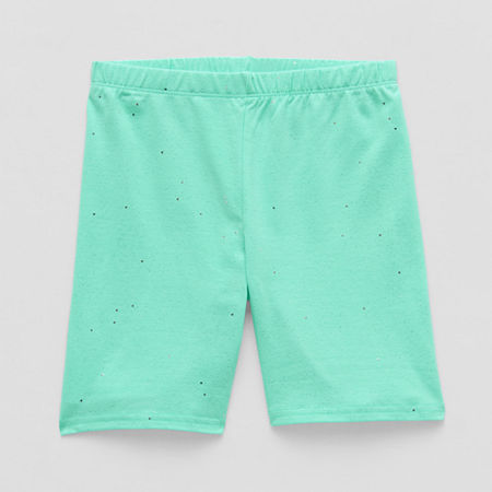 Thereabouts Little & Big Girls Shine 6" Bike Short, X-small (6-6x), Green