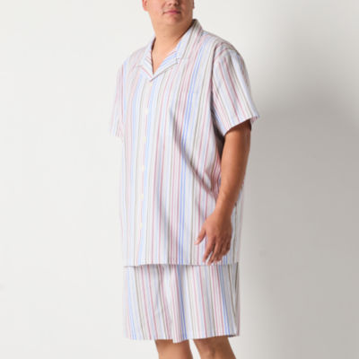 Stafford Mens Big and Tall Short Sleeve 2-pc. Pajama Sets