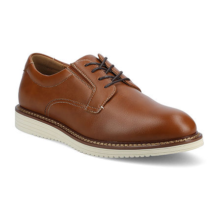 Vance Co Killian Mens Almond Closed Toe Loafers, 12 Wide, Brown