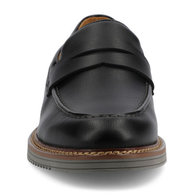 Vance Co Princeton Mens Almond Closed Toe Loafers