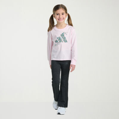 adidas Little Girls 2-pc. Pant Set