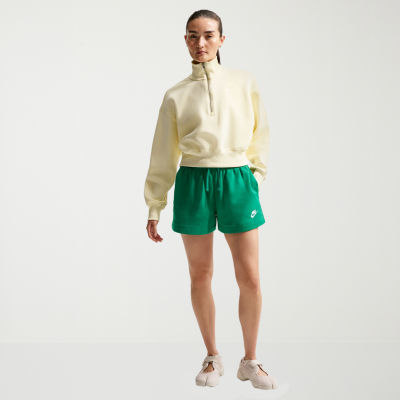 Nike Womens Mid Rise Drawstring Waist Active Pull-On Short