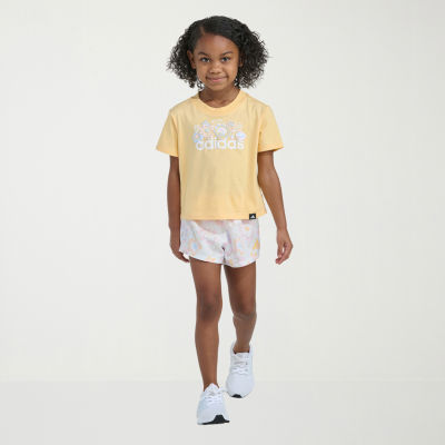 adidas Little Girls 2-pc. Short Set