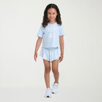 adidas Little Girls 2-pc. Short Set