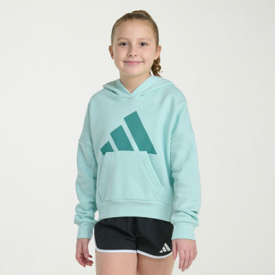 adidas Big Kid Girls Long Sleeve Fleece Active Hoodie