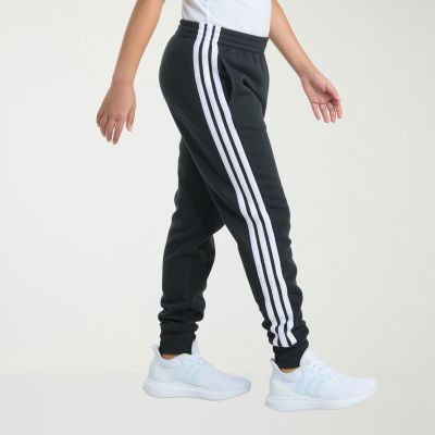 adidas Big Kid Girls Cuffed Mid Rise Regular Fit Fleece Jogger Pant