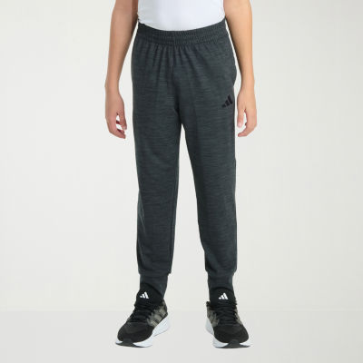 adidas Big Kid Boys Drawstring Waist Cuffed Mid Rise Slim Fit Jogger Pant