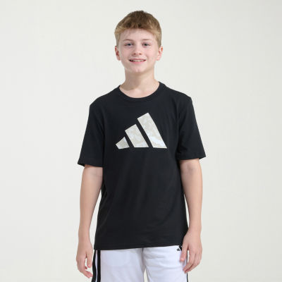 adidas Big Kid Boys Crew Neck Short Sleeve Regular Fit Graphic T-Shirt