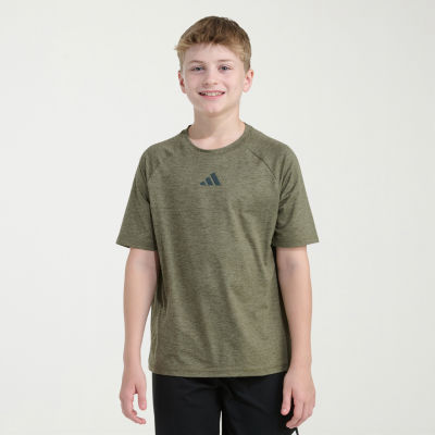 adidas Big Kid Boys Crew Neck Short Sleeve Regular Fit Graphic T-Shirt