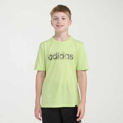 adidas Big Kid Boys Crew Neck Short Sleeve Regular Fit Graphic T-Shirt