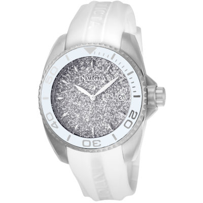 Invicta Angel Womens White Stainless Steel Strap Watch 22702