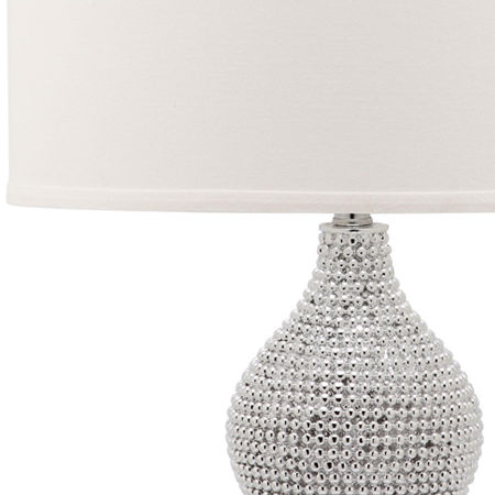 Safavieh Nicole Bead Base Lamp, One Size, Silver