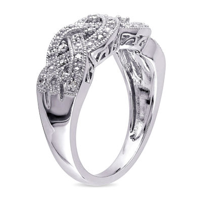 1/8 CT. T.W. Natural White Diamond Sterling Silver Band