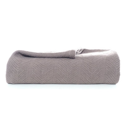 Eddie Bauer Herringbone Cotton Blanket, Color Brown JCPenney