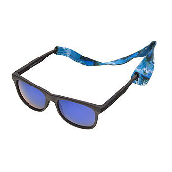 Panama Jack Men's Polarized Black & White Square Sunglasses, 60