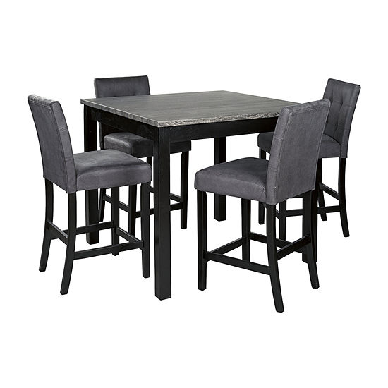 Signature Design by Ashley Garlen 5-pc. Counter Height Square Dining Set