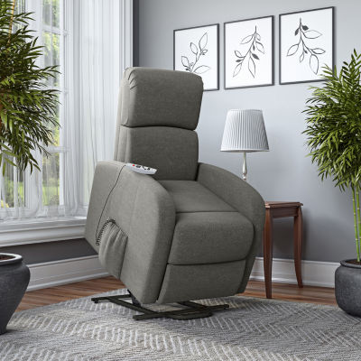 ProLounger Modern Power Recline and Lift Chair with Heat and Massage in Chenille