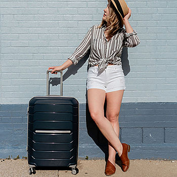Suitcase Samsonite Unisex-Adult Freeform Expandable Hardside Luggage with Double Spinner Wheels Luggage 
