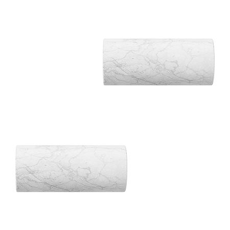 Umbra Mix & Match Marble 2-pc. Finials, One Size , White