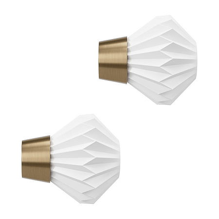 Umbra Mix & Match Acrylic Pleated 2-pc. Finials, One Size , Multiple Colors