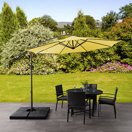 Offset Patio Umbrella, One Size, Yellow