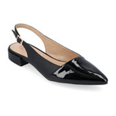 Journee Collection Womens Reba Ankle-Strap Ballet Flats - JCPenney