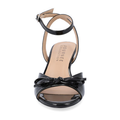 Journee Collection Jennifer Womens Round Open Toe Kitten Heel Pumps