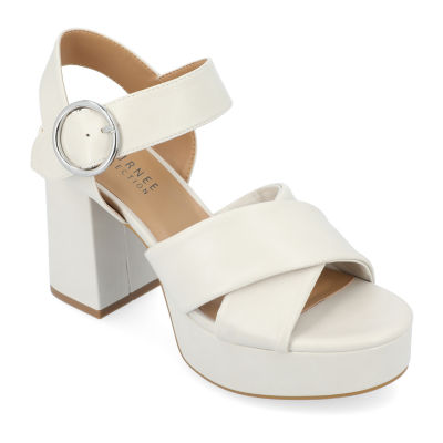 Journee Collection Womens Akeely Heeled Sandals - JCPenney