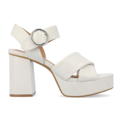 Journee Collection Womens Akeely Heeled Sandals - JCPenney