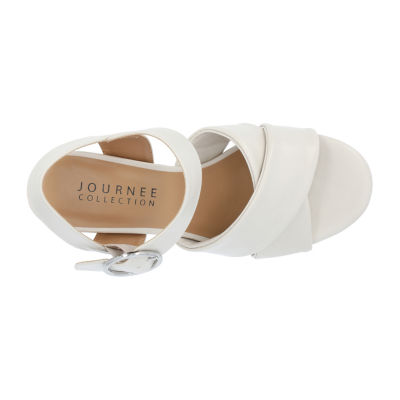 Journee Collection Womens Akeely Heeled Sandals - JCPenney