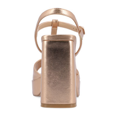 Journee Collection Womens Parson Heeled Sandals