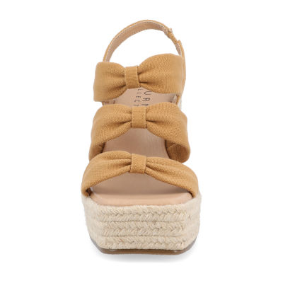 Journee Collection Womens Santorynn Wedge Sandals