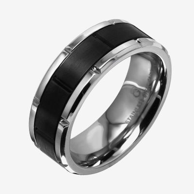 Mens Stainless Steel Wedding Band