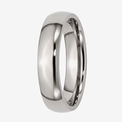 Mens 5Mm Titanium Wedding Band