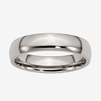 Mens 5Mm Titanium Wedding Band