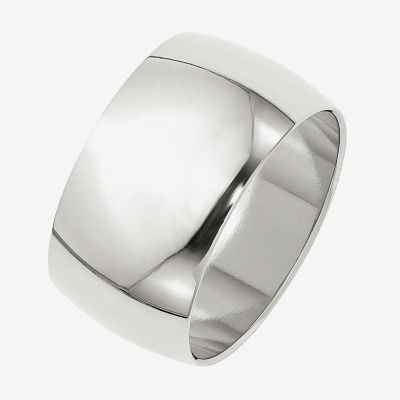 12MM Sterling Silver Wedding Band