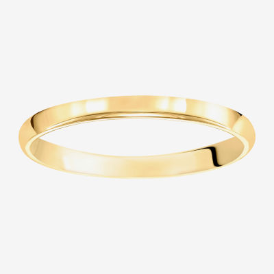 Unisex Adult 2MM 14K Gold Wedding Band