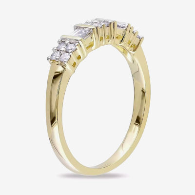 1/4 CT.T.W. Natural Diamond 10K Yellow Gold Anniversary Ring