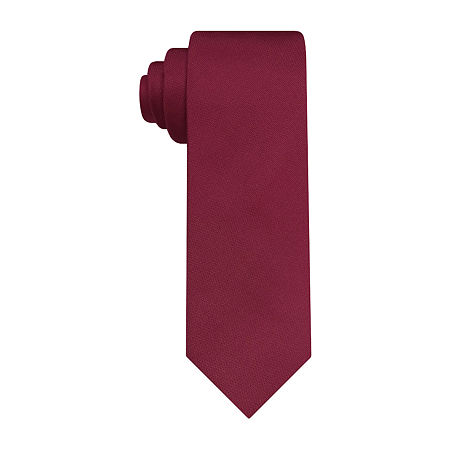 Van Heusen Soft Solid Tie, One Size, Red