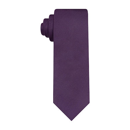 Van Heusen Soft Solid Tie, One Size, Purple