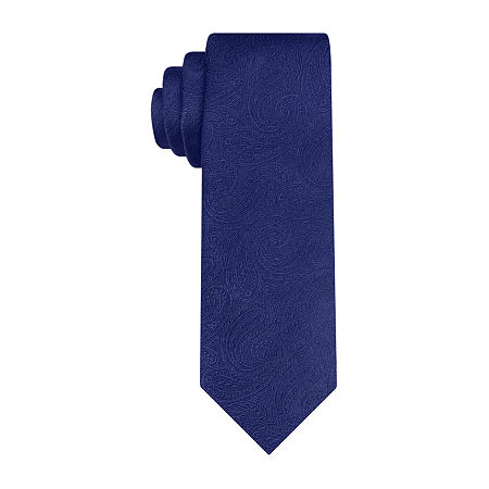 Van Heusen Tonal Paisley Tie, One Size, Blue