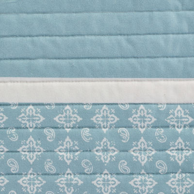 Linery Stripe Paisley Reversible Quilt Set
