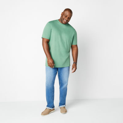 St. John's Bay Super Soft Big and Tall Mens Crew Neck Short Sleeve Moisture Wicking T-Shirt