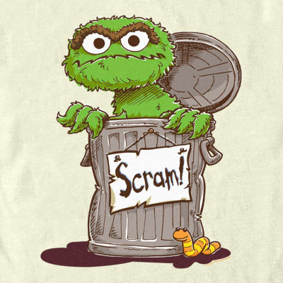 Mens Short Sleeve Sesame Street Graphic T-Shirt